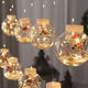 Christmas Balls Santa Claus Led Garland Curtain Lights Christmas Decorations for Home New Year Gifts Navidad Tree Xmas Gift