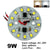 led pcb smd2835 with 20cm wire, led bead smart IC driver for bulb light, 3w 5w 7w 12w 15w 9W 40mm AC 220v downlight source