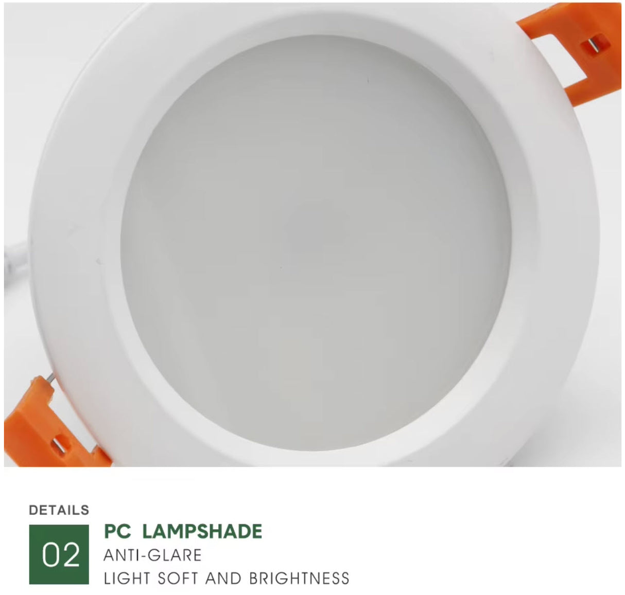 IP65 Waterproof Downlight Spotlights Anti-glare LED Ceiling Recessed Spot Light Anti-glare Kitchen Bathroom Shower Room Lighting