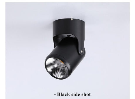Dimmable rotating LED downlight surface mounted adjustment COB ac85-265V 5W7W10W12W 15W LED ceiling spotlight