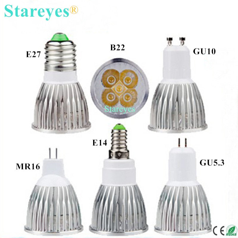 Dimmable 3W 4W 5W GU10 E14 GU5.3 E27 B22 MR16 LED Spotlight Downlight LED lamp led droplight bulb led light Lighting