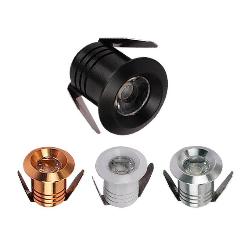 10 Pcs 1W 3W Led Recessed Cabinet Mini Spot Light 110V 220v Downlight ...