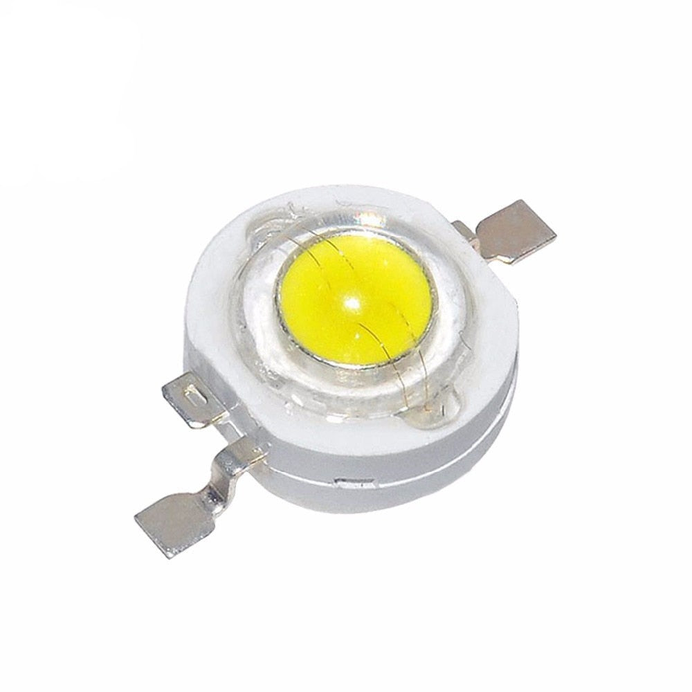 100pcs A LOT 1W 3W Watt 3V LED Light Emitting Diode headlight Power Flashligh LED For SpotLight DownLight Lamp LED Bulb DIY