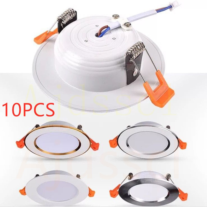 10pcs LED Downlight 5W 7W 9W 12W 15W Dimmable 110/220V Spot Recessed L ...