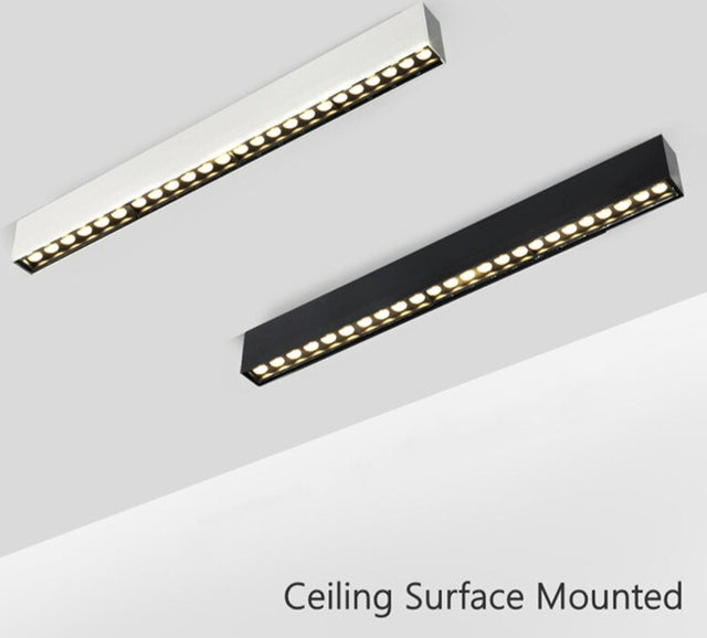 120cm Linear Bar Light LED Ceiling Lamp Surface Mounted Long Strip Spotlight Living Room Office Ceiling Light Floodlight 45W