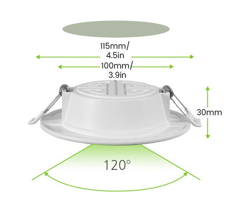 12PCS LED Downlight Ceiling 5W 6W 7W 8W 12W 15W Warm White/Cold White 3000K Led Light AC 220V 230V 240V