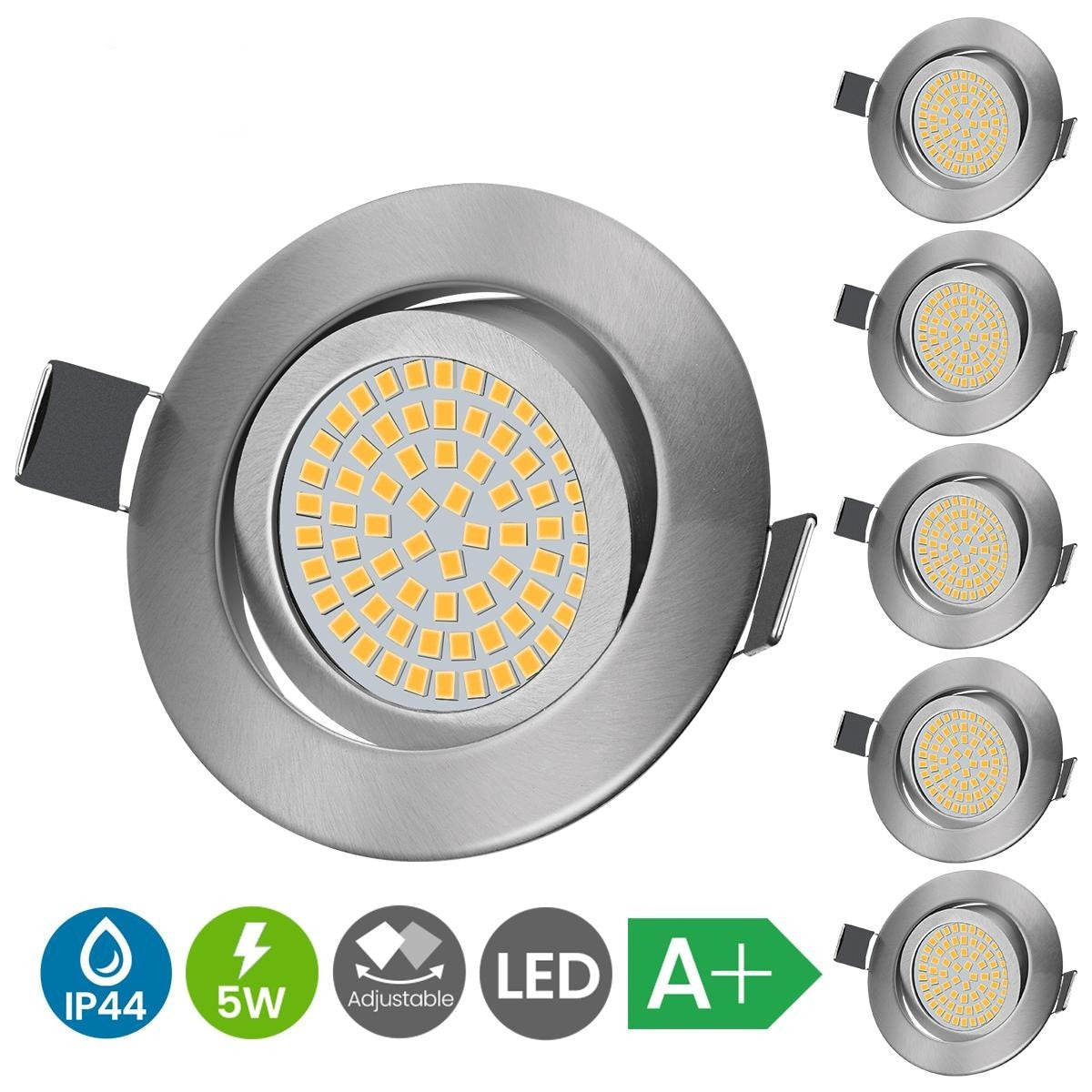 12PCS LED Downlight Ceiling 5W 6W 7W 8W 12W 15W Warm White/Cold White 3000K Led Light AC 220V 230V 240V