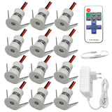 12V LED Downlight Ceiling Spotlight Dimmable Spot Light with Remote Controller Indoor Recessed Cabinet Light Canopy Led Spot
