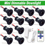 12V Mini Dimmable Downlight With Adapter AC100-240V LED Spot Lamp Recessed Spotlight 1W Cabinet Light Ceiling Staircase Light