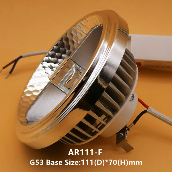 15W COB LED Downlight AR111 QR111 G53 GU10 LED Bulb light Dimmable Led Lamp AC110V/220V/DC12V Spotlight