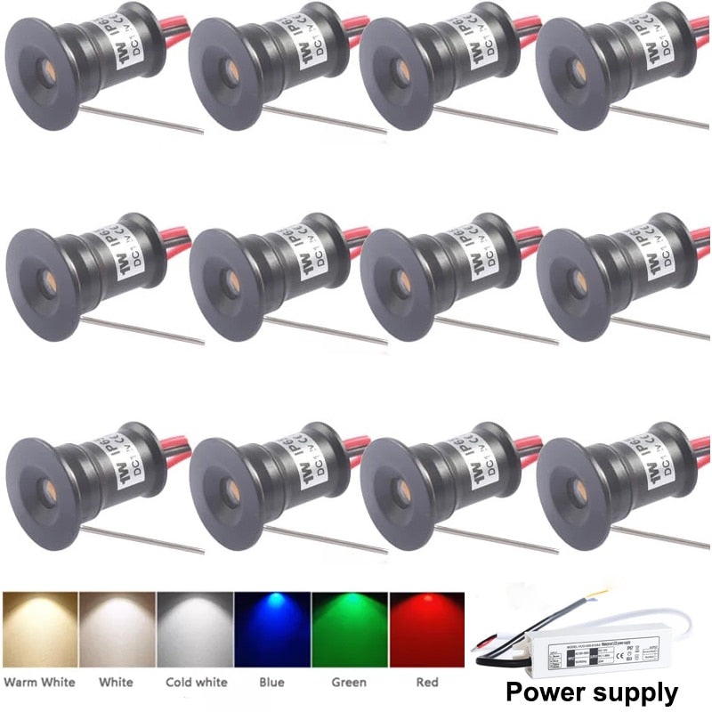 1W IP65 12V 15mm Mini LED Downlight Outdoor Garden Bathroom Corridor C ...