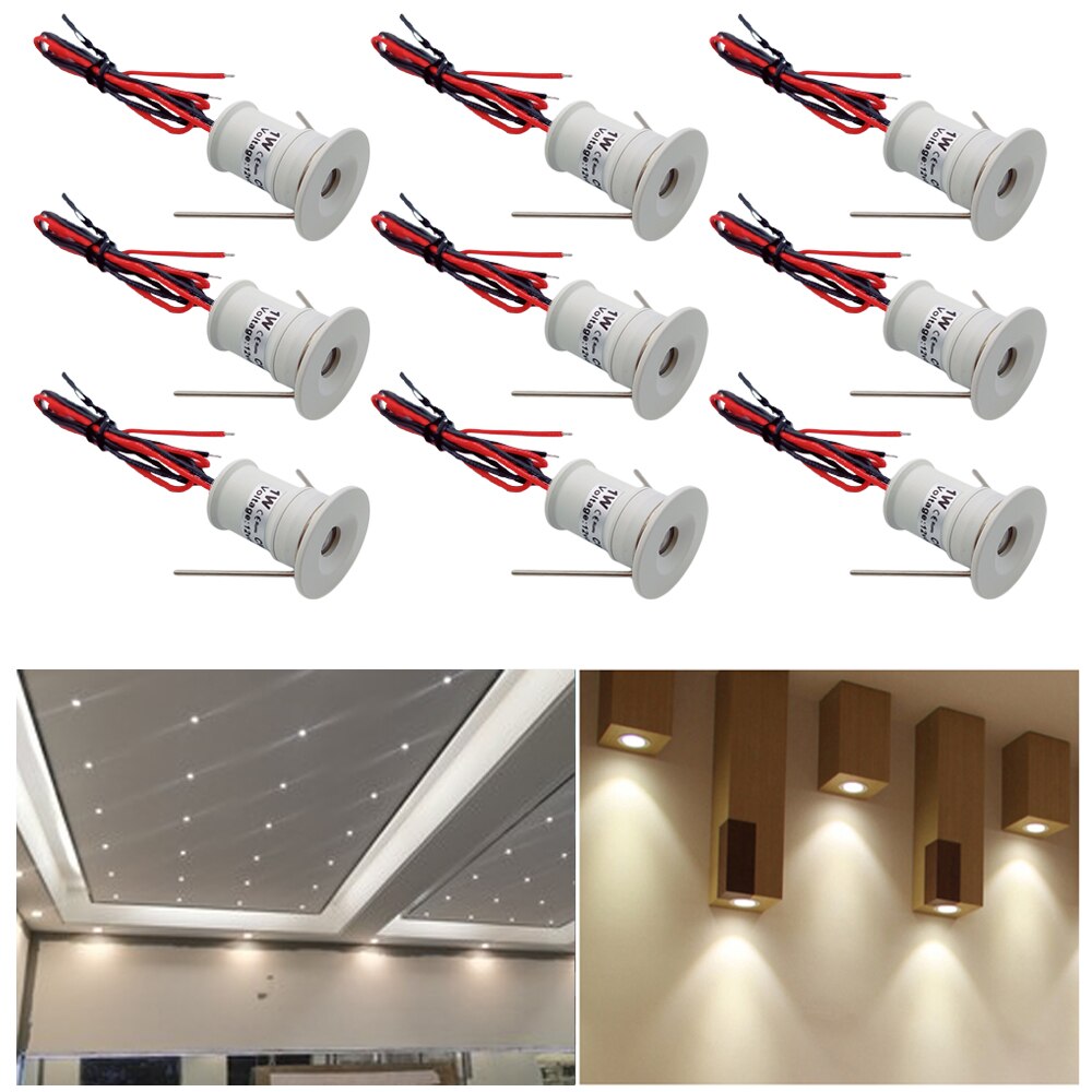 1W Led Cabinet Mini Spot Light Downlight DC12v Jewelry display cabinet ...