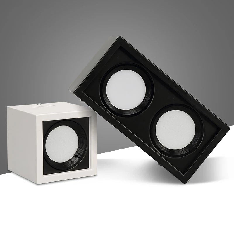 1pcs Super Brightness AC 85-230V Square Surface Mounted LED COB Dimmable Downlights 10W 15W 20W 30W LED Ceiling Lamp Spot Light