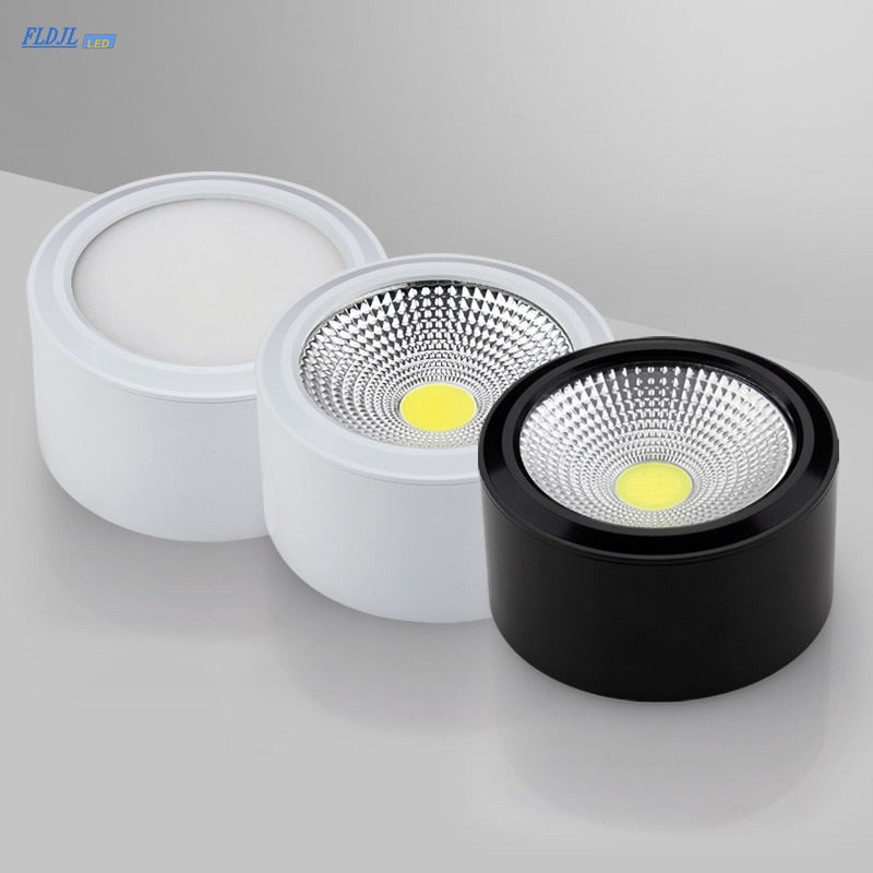 1pcs high quality surface mounted LED COB Dimmable Downlights AC85-265V 7w 9w 12w 15w 18w LED Ceiling Lamp Spot lights downlight