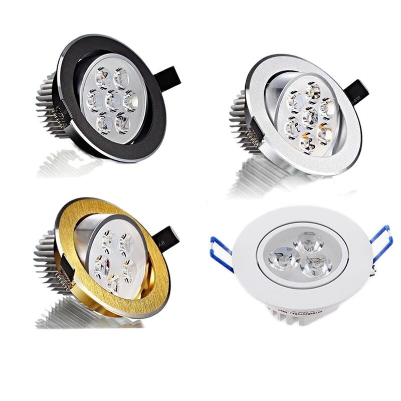 1pcs round Dimmable Led downlight light Ceiling Spot Light 3w 6w 10w 14w 18w ac110-230V ceiling recessed Lights Indoor Lighting