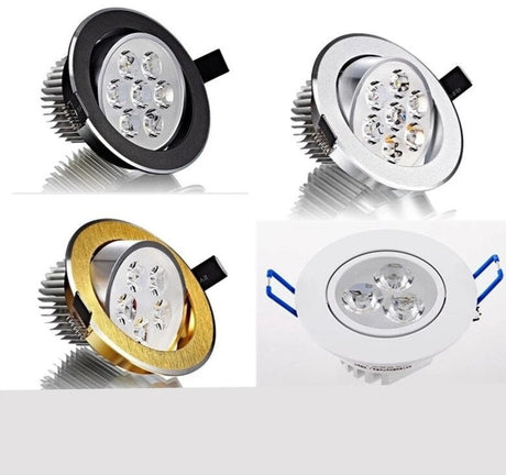 1pcs round Dimmable Led downlight light Ceiling Spot Light 3w 6w 10w 14w 18w ac110-230V ceiling recessed Lights Indoor Lighting