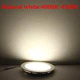 Ultra Bright 20pcs 3W 6W 9W 12W 15W 25W Led Ceiling Recessed Downlight Round/Square Panel light 1800Lm Led Panel Bulb Lamp Light