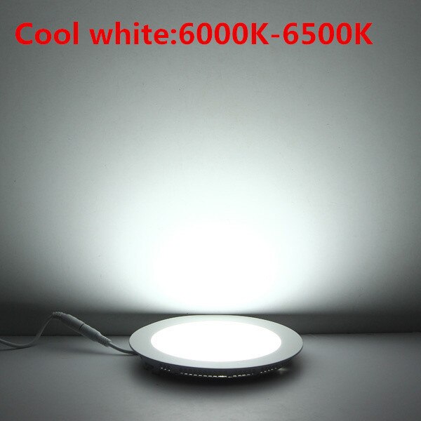 Ultra Bright 20pcs 3W 6W 9W 12W 15W 25W Led Ceiling Recessed Downlight Round/Square Panel light 1800Lm Led Panel Bulb Lamp Light