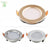 2pcs/lot free shipping 7W 9W 12w 15w 18w led panel lighting Downlight AC85-265V,SMD 5730 3color dimmable indoor lighting