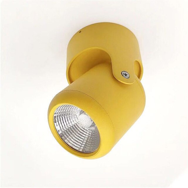 360° rotatable COB spotlight 7W 10W15W 20W Nordic color surface mounted foldable LED downlight ceiling light background lighting