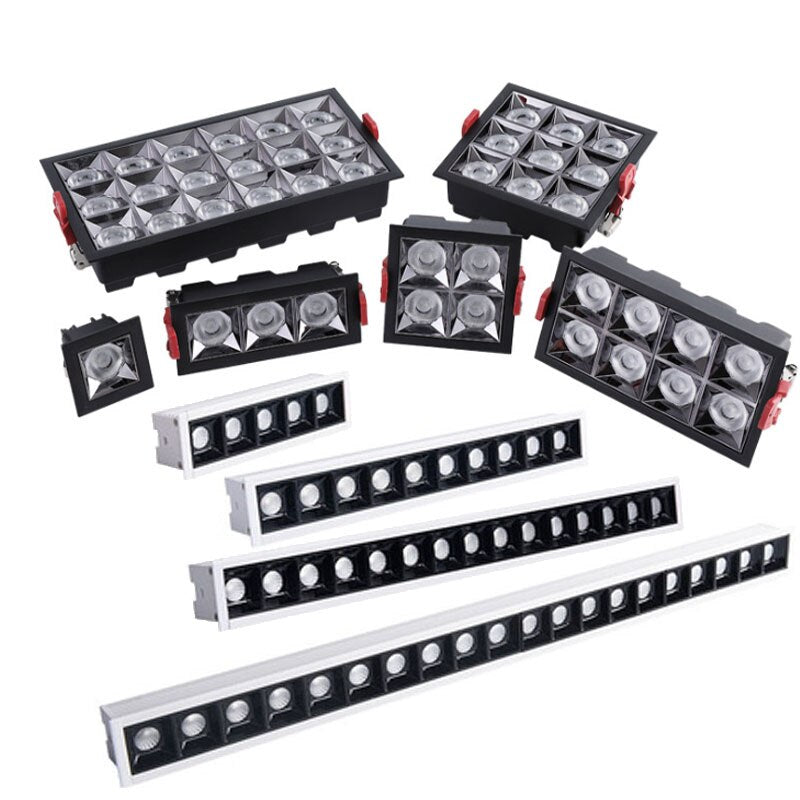 3W 6W 10W 20W 30W 40W Dimmable LED Downlight Spot Light Line Light Bar ...