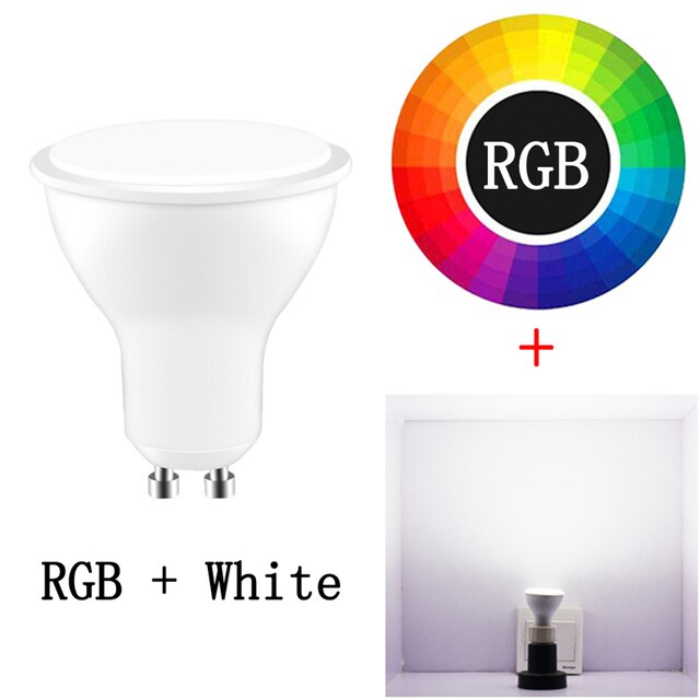 4PCS GU10 RGB LED Bulbs 8W GU10 RGBW RGBWW Led Lamp White / Warm White GU 10 with 16 Colors IR Remote Control Memory Function