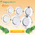 4pcs LED Spotlight 3W 5W 9W 12W 15W 18W LED Lamp AC 220V 240V Silver White Ultra Thin Indoor Round Recessed LED Spot Lighting