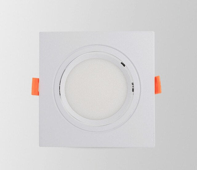6 Types Recessed Square Dimmable LED Downlights 10W 15W COB LED Ceiling Lamp AC90-260V LED Spot Lights Indoor Lighting