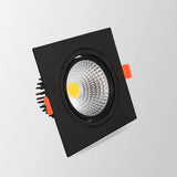 6 Types Recessed Square Dimmable LED Downlights 10W 15W COB LED Ceiling Lamp AC90-260V LED Spot Lights Indoor Lighting