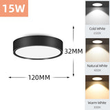 6pcs/lot Spot Led Downlights 220V 5/10/15/25W Surface Mounted Down light Round Led Ceiling Lamp For Kitchen Spotlight led light