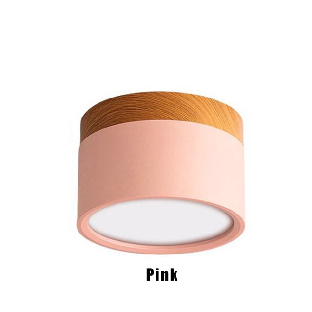 7W 15W LED Downlight  Modern Colorful Ceiling Lamp AC 85-265V Nordic Macaron Colour Spot Light Bedroom Living Room Lighting D30