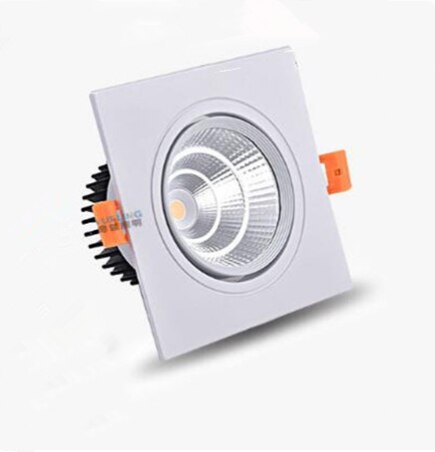 7w 9w 12w 15w18w AC110-220V LED Spot Lights Indoor Lighting 4 types Square Dimmable ceiling recessed LED downlights Ceiling Lam