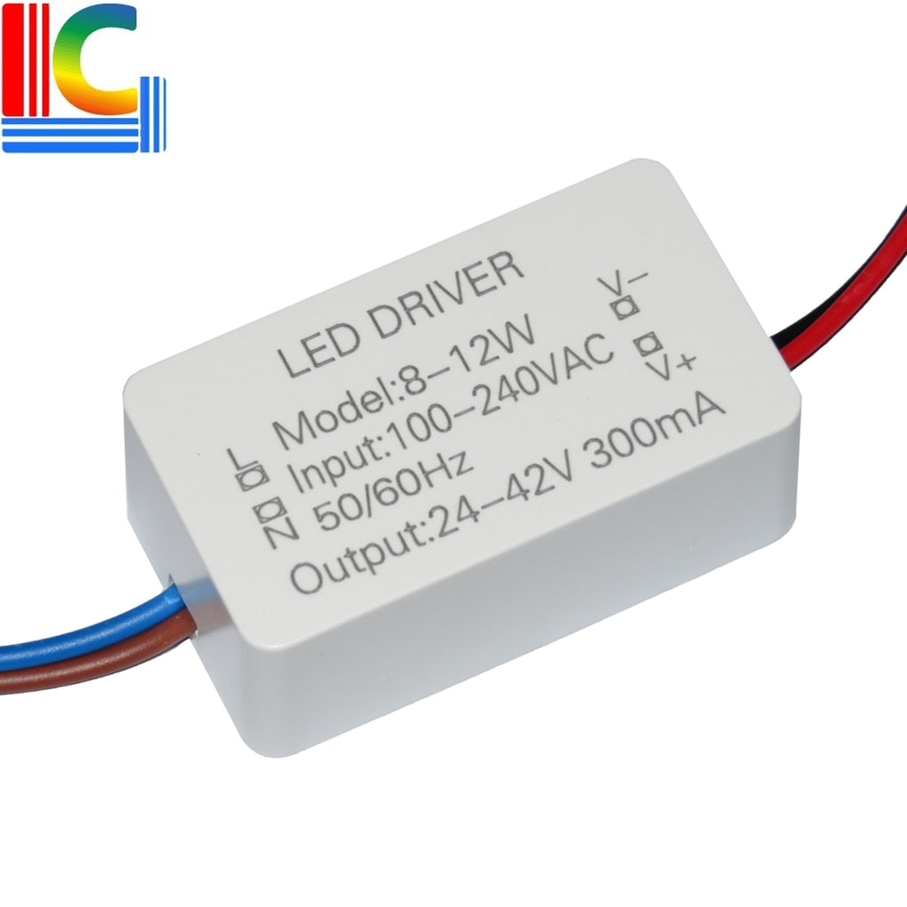 8W 9W 10W 11W 12W LED Driver Adapter 24V- 40V 300mA Power Supply 85-26 ...