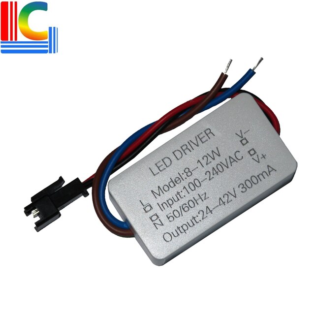 8W 9W 10W 11W 12W LED Driver Adapter 24V- 40V 300mA Power Supply 85-265V AC-DC Lighting Transformator LED Downlight 8-12*1W