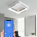 Invisible Bladeless Ceiling Fan Lamp With Light Remote Control Without Blades DC LED Circulator Decoration Bedroom Living Room