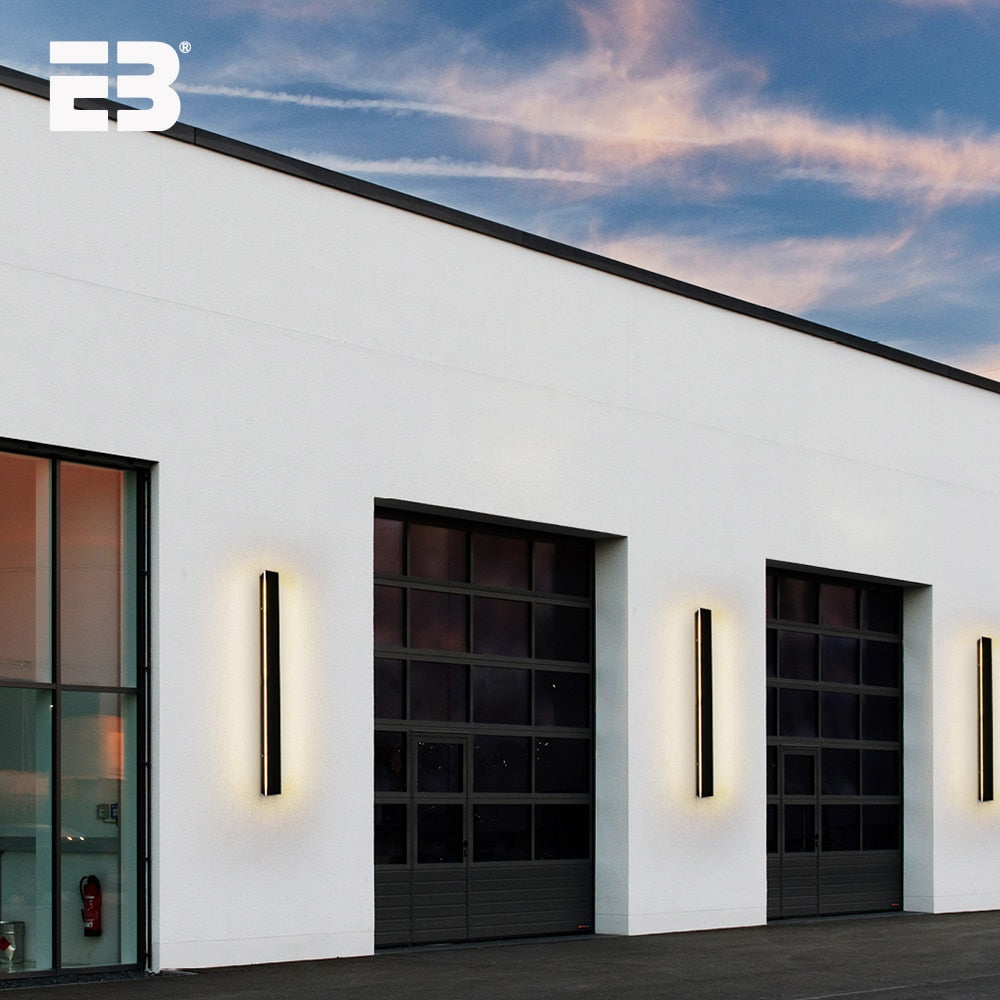 Led Wall Light Outdoor Waterproof IP65 AC85-265V Long Wall Lamp For Garden Porch Light Bedroom Bedside Modern Indoor Lighting