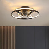 110V 220V Led Ceiling Fans Chandelier Bedroom Living Room Nordic Macaron Invisible Fan Light APP Remote Control Ceiling Fans