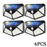 Solar Lights Outdoor 100 LED Solar Sensor Motion Light 3 Modes Outdoor Solar Wireless Lamp IP65 Waterproof Wall Lights