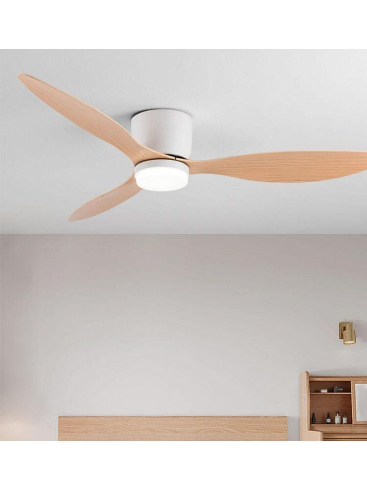 Modern Led Ceiling Fan Without Lights DC Motor 6 Speeds Timing Fans 20CM Low Floor Loft Remote Control Decorative Fan With Light