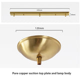 Personality Brass Cream Glass Ball Pendant Light Modern Pendant Lamp Nightlight Kitchen Lighting Fixture Bedside Hanglamp