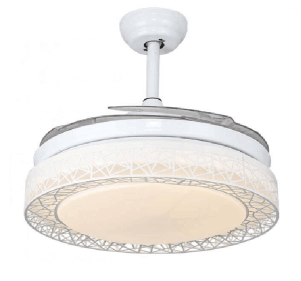 Ceiling Fan Lights Remote Control 36/42inch Dining Bedroom Living Fan Lamps Ceiling Fan Lightings Gold Luminaria Pendente Home