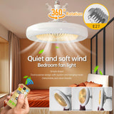 30W Fan Light E27 Adjustable Remote Control LED Fan Light Chandelier Bedroom Decorative Ceiling Light  85V-265V