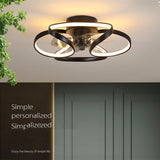 110V 220V Led Ceiling Fans Chandelier Bedroom Living Room Nordic Macaron Invisible Fan Light APP Remote Control Ceiling Fans