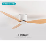 Modern Led Ceiling Fan Without Lights DC Motor 6 Speeds Timing Fans 20CM Low Floor Loft Remote Control Decorative Fan With Light