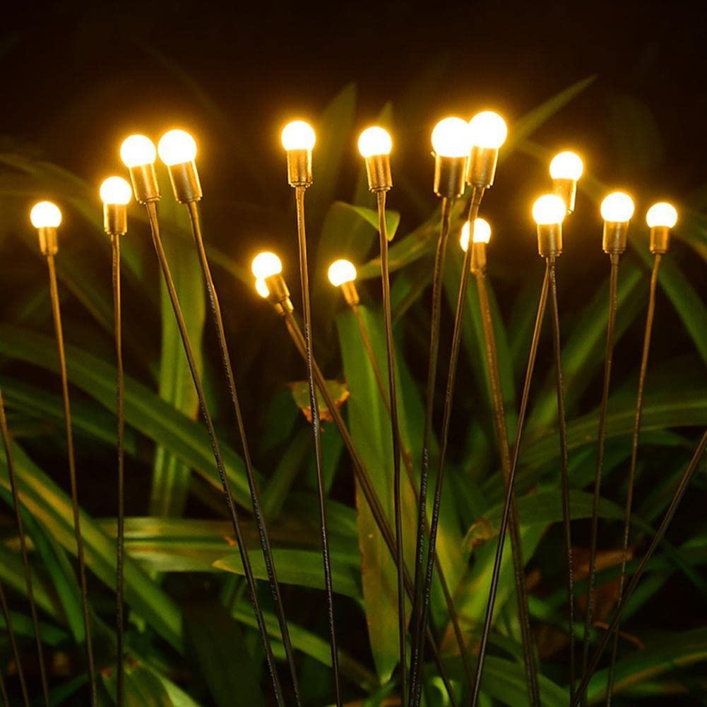 Solar LED Light Outdoor Garden Lights Firework Firefly Swaying Light Landscape Lighting for Yard Pathway Lawn Garden Decoration
