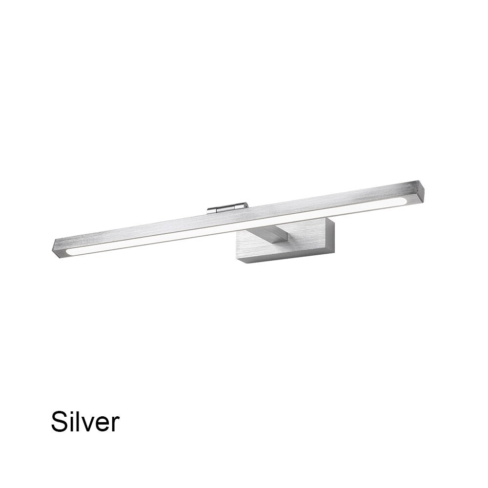 LED Bathroom Light 80cm 100cm Interior Wall Light Fixtures Modern Interior Wall Light Black White Gold Silver Wall Lamp Inside