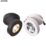 ACETIDE Dimmable 3W/5W/7W/12W COB Lamp Recessed Downlight 360 Degree Rotatable 90degree Foldable LED Spot Light Indoor Lighting