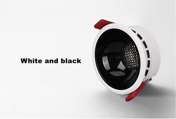 ACETIDE Recessed Downlights 220V for Kitchen LED Ceiling Spot  7W15W24W Honeycomb Room Lamps for Bedroom Foyer