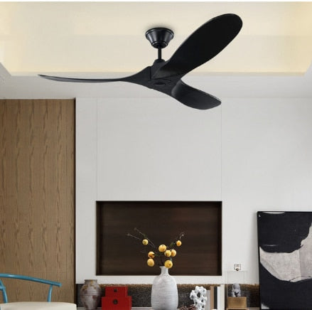 60 inch ceiling fan industrial vintage wooden ventilator with light Remote control decorative blower wood retro fans