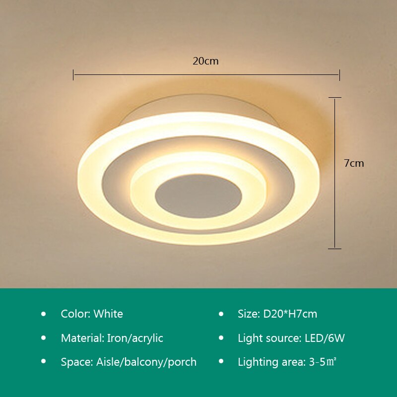 Modern LED Ceiling Lamp For Dining Living Room Bedroom Kitchen  Aisle Corridor Stairs Entrance Minimalist Style Home Decor Light